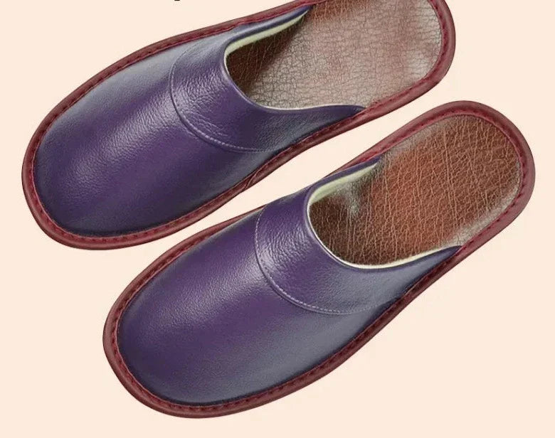 Herre Læder Hjemmesko | Bløde Slip-On Hussko