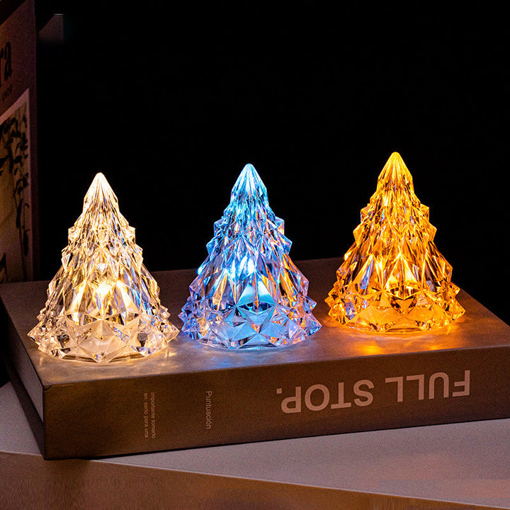 Mini LED Krystal Juletræs Natlys