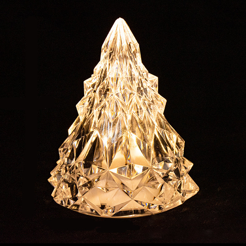 Mini LED Krystal Juletræs Natlys