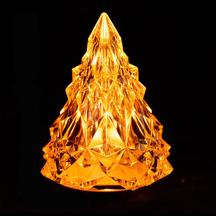 Mini LED Krystal Juletræs Natlys