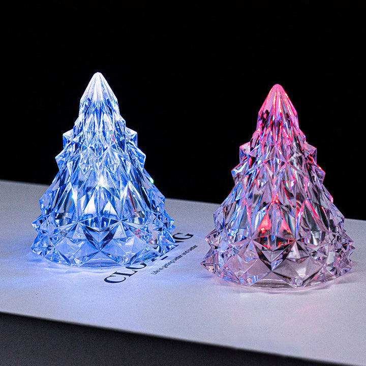 Mini LED Krystal Juletræs Natlys