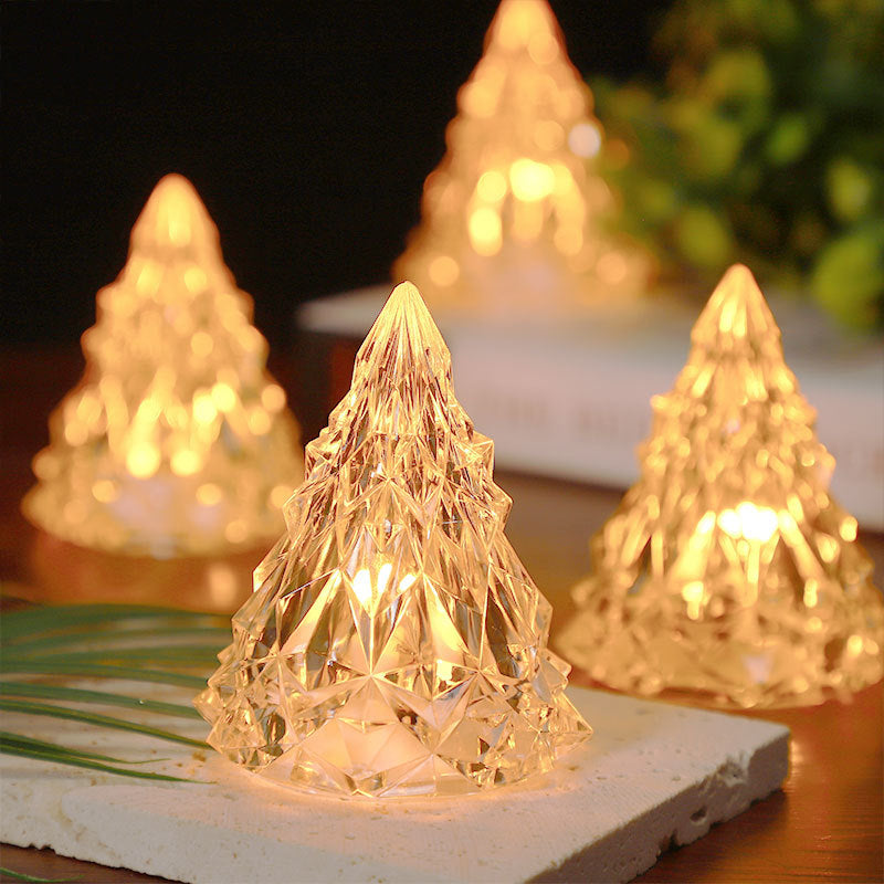Mini LED Krystal Juletræs Natlys