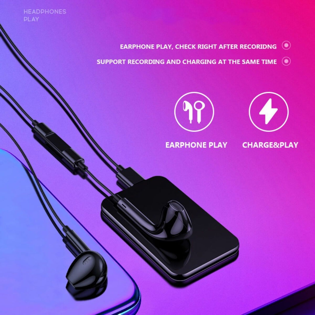 Mini Stemmeoptager | Ultra Slank Digital Lyddiktafon