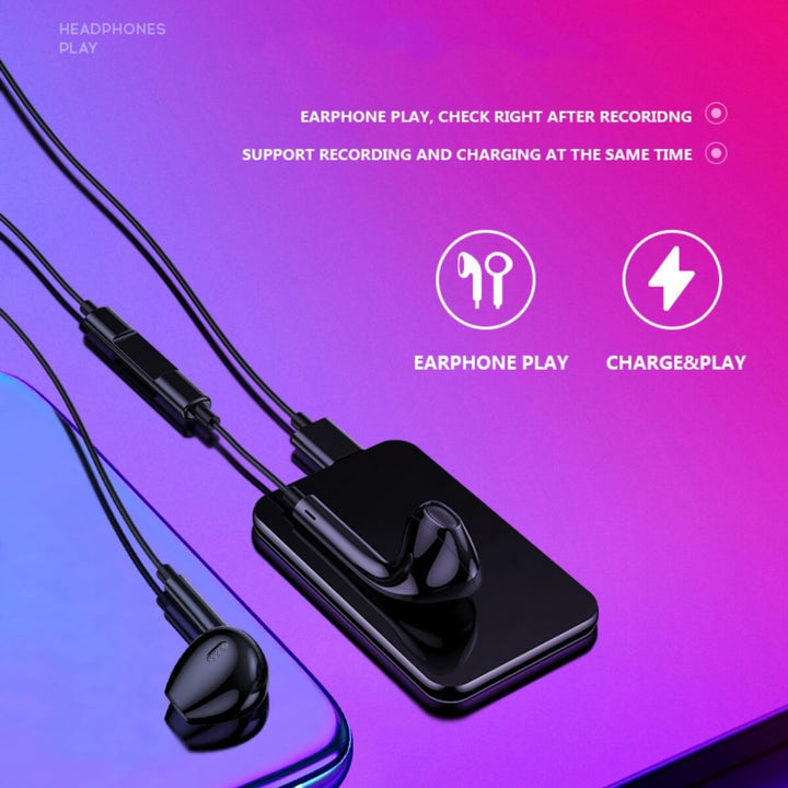 Mini Stemmeoptager | Ultra Slank Digital Lyddiktafon