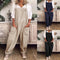 Thalia | Dame Afslappet Pasform Bomuld Linned Jumpsuit