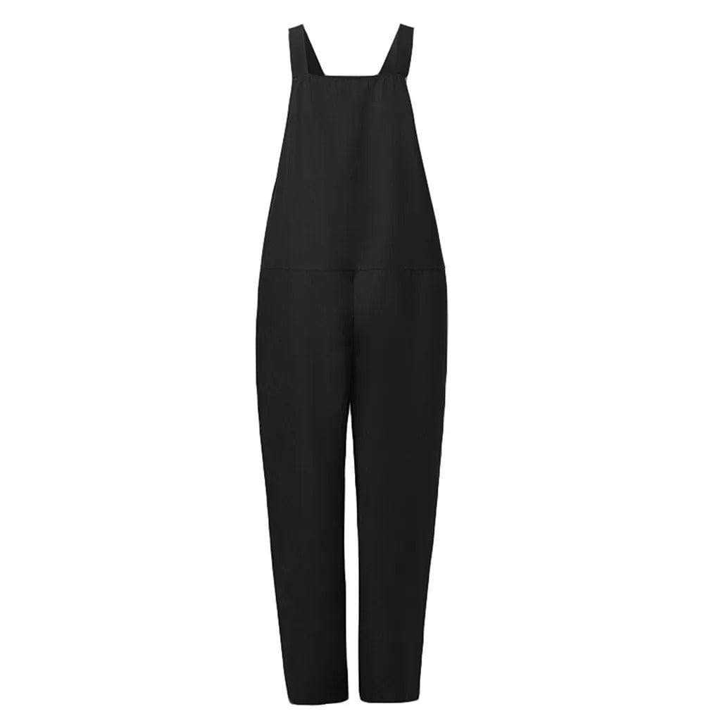 Thalia | Dame Afslappet Pasform Bomuld Linned Jumpsuit