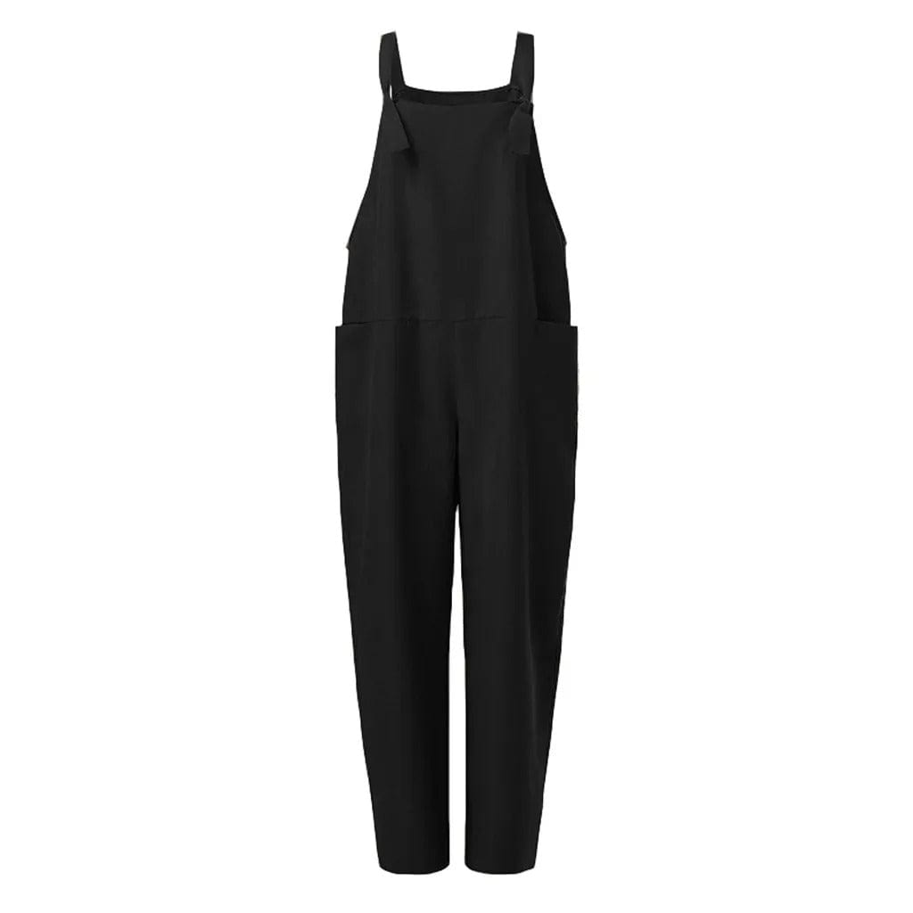 Thalia | Dame Afslappet Pasform Bomuld Linned Jumpsuit