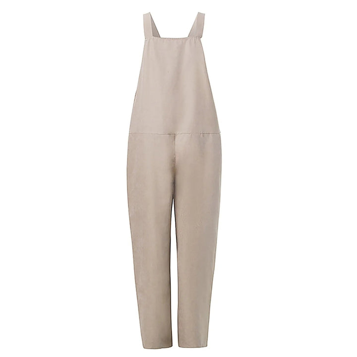 Thalia | Dame Afslappet Pasform Bomuld Linned Jumpsuit