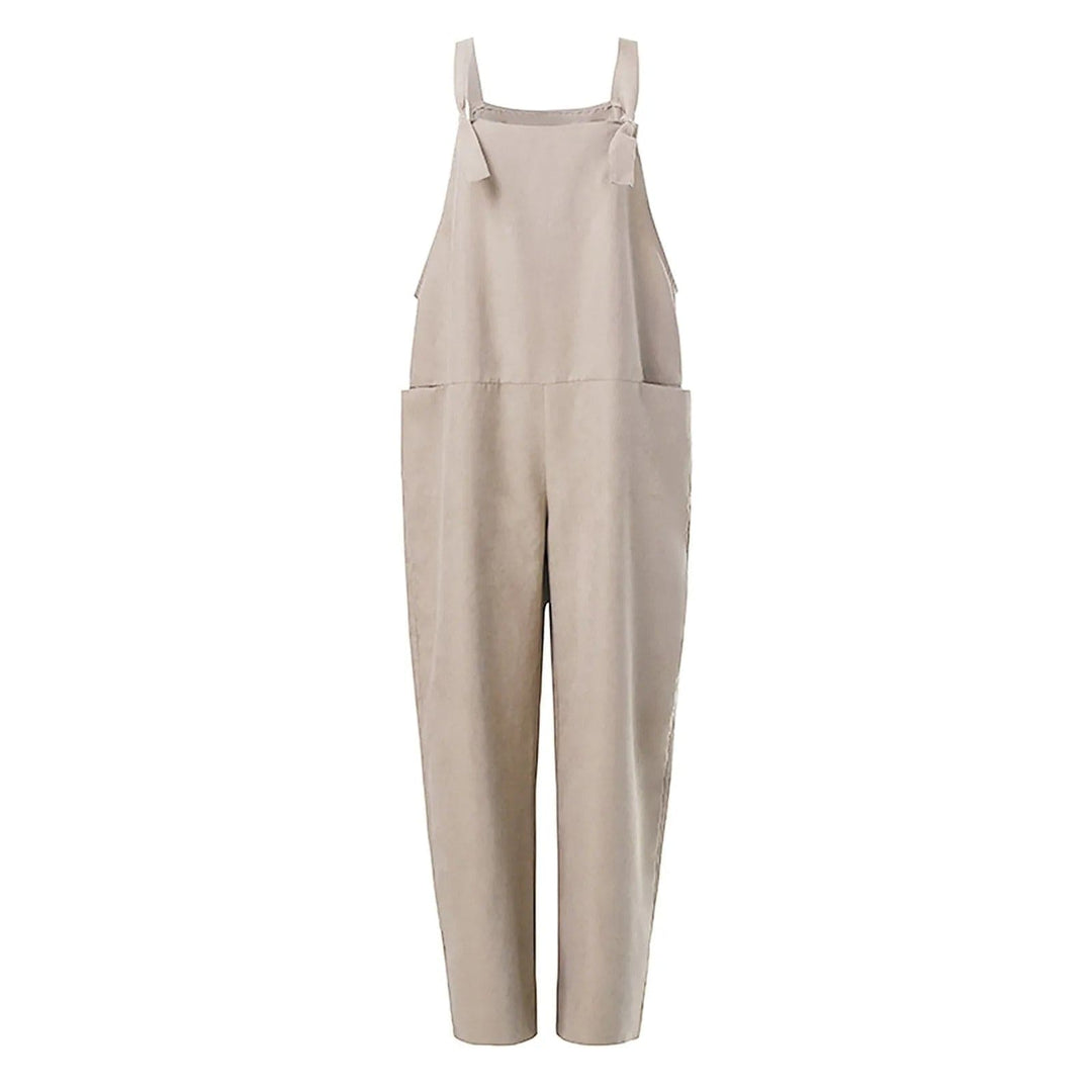 Thalia | Dame Afslappet Pasform Bomuld Linned Jumpsuit
