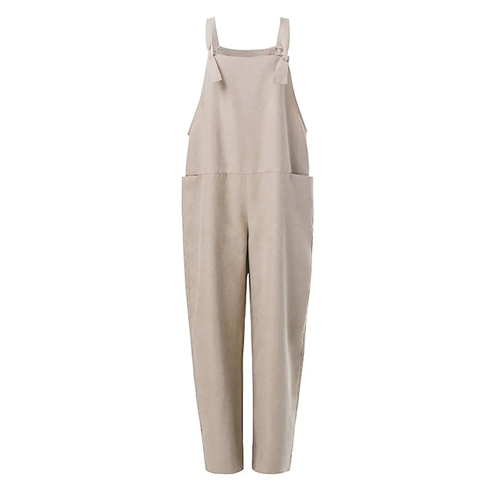 Thalia | Dame Afslappet Pasform Bomuld Linned Jumpsuit