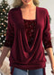 Dame Bourgogne Paillet Bluse | Elegant og Chik