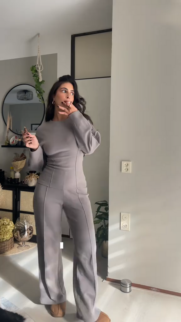 Chik Dame Loungesæt | Overdimensioneret Overdel og Bukser