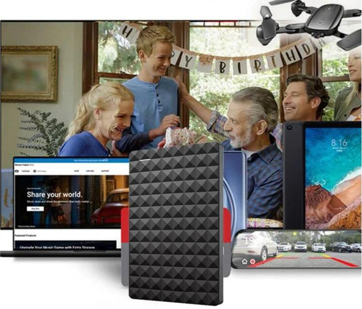 Ekstern Harddisk 1TB | Slank Bærbar USB 3.0-Drev