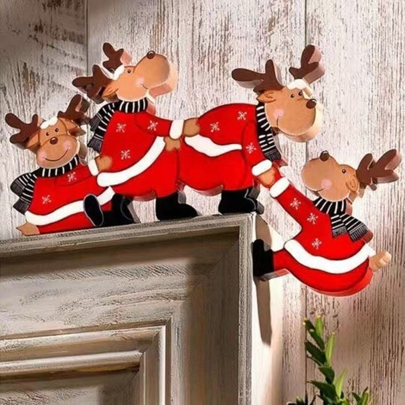 Juleskab og Hyldedekoration | Træpynt