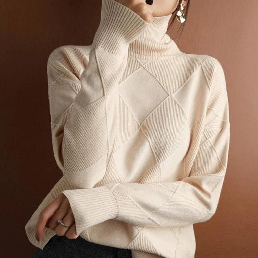 Elegante Dame Rullekravesweater | Varm og Hyggelig