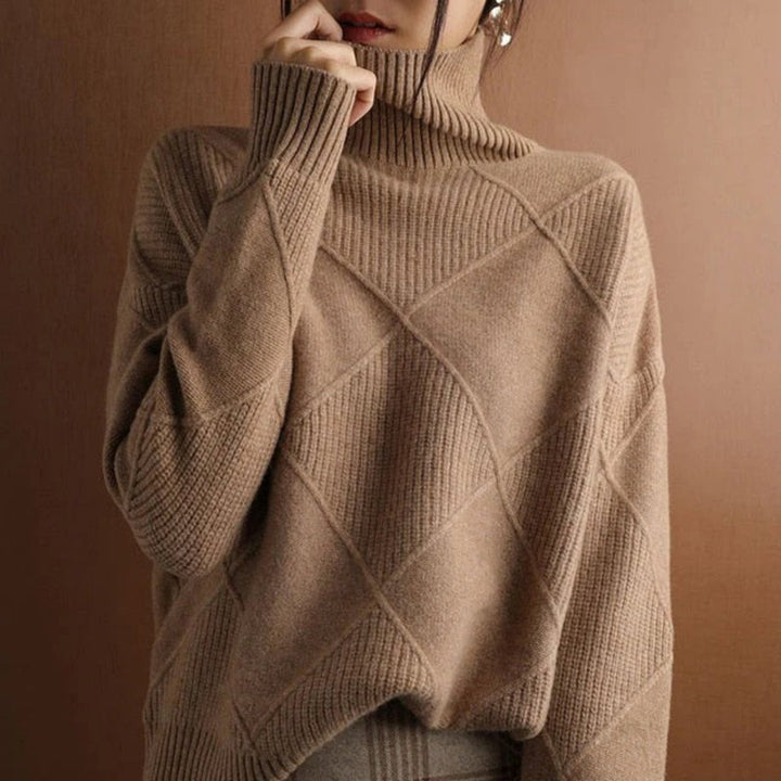 Elegante Dame Rullekravesweater | Varm og Hyggelig