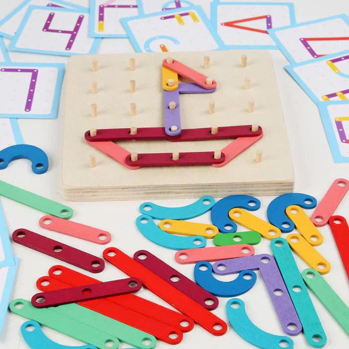 Interaktiv Opslagstavle | Montessori-Inspireret Mønstre-Lave Legetøj
